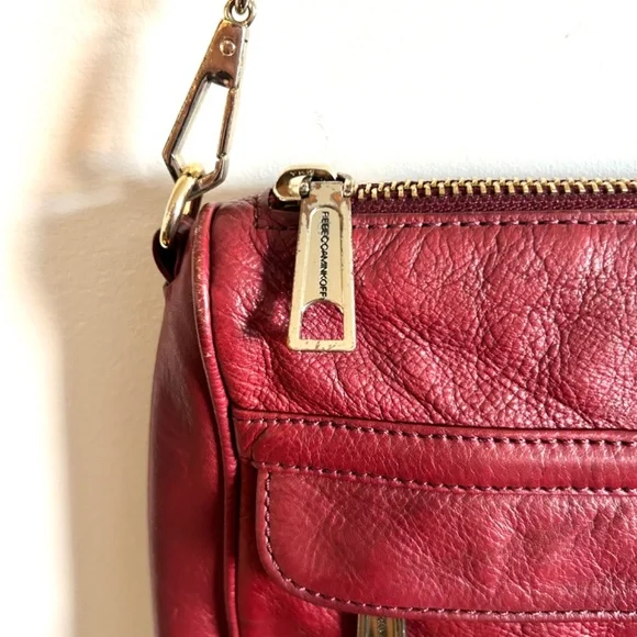 Rebecca Minkoff Burgundy Crossbody Leather Purse - Picture 2 of 5